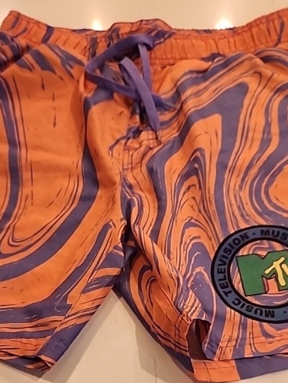 MTV Kids Orange & Purple Swim Shorts